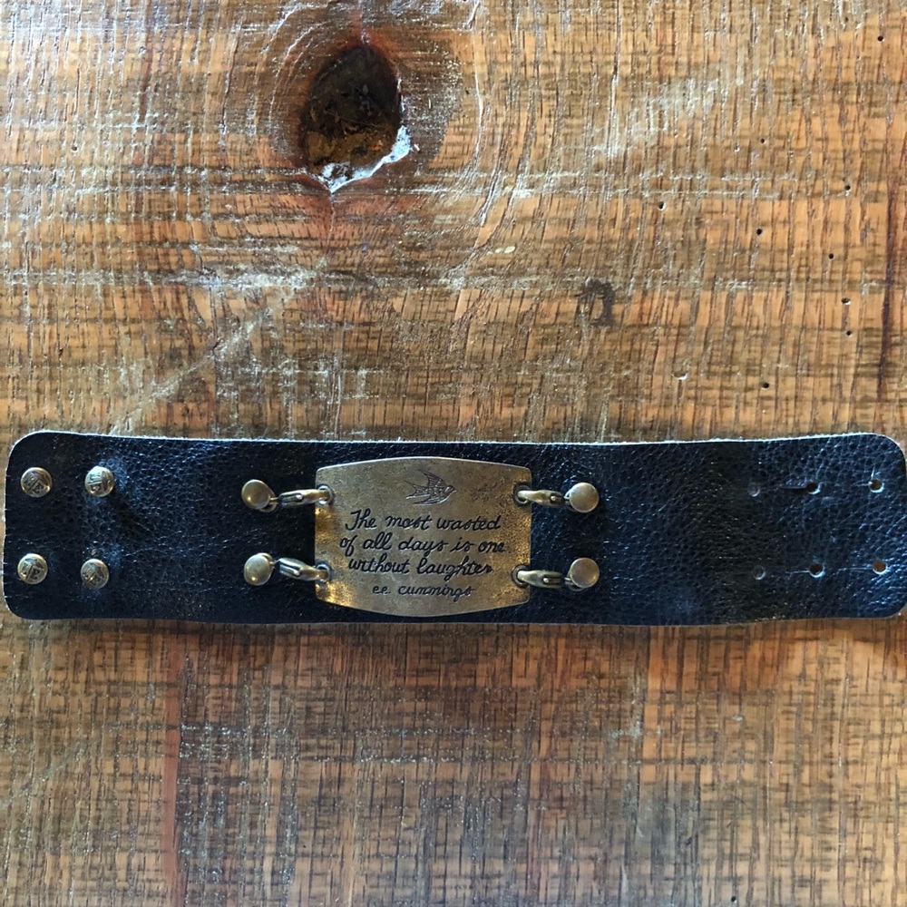Leather cuff bracelet